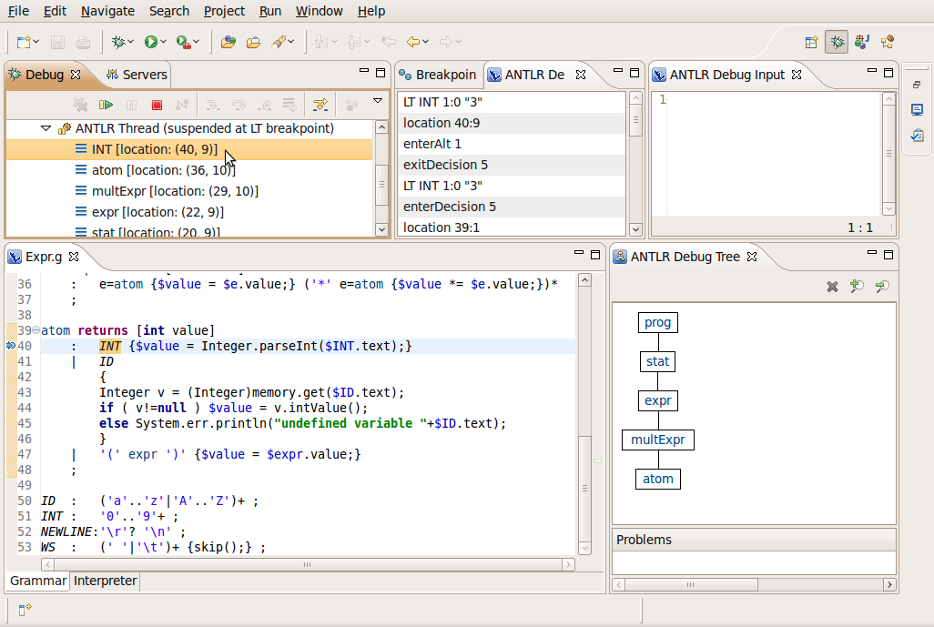 ANTLR Console